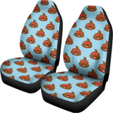 Lovely Poop Pattern Print Universal Fit Car Seat Covers 102422