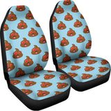 Lovely Poop Pattern Print Universal Fit Car Seat Covers 102422