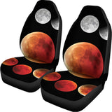 Lunar Eclipse Cycle Print Universal Fit Car Seat Covers 102422