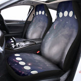 Lunar Phase Cycle Print Universal Fit Car Seat Covers 102422