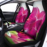 Magenta Orchid Flower Print Universal Fit Car Seat Covers 102422