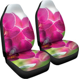 Magenta Orchid Flower Print Universal Fit Car Seat Covers 102422