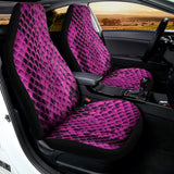 Magenta Pink And Black Snakeskin Print Universal Fit Car Seat Covers 102422