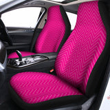 Magenta Pink Zigzag Pattern Print Universal Fit Car Seat Covers 102422