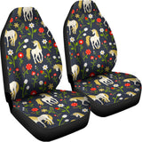 Magic Floral Unicorn Pattern Print Universal Fit Car Seat Covers 102422