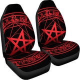 Magic Pentagram Symbol Print Universal Fit Car Seat Covers 102422