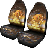 Malagasy Cat Eyed Snake Print Universal Fit Car Seat Covers 102422