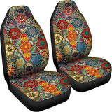 Mandala Star Bohemian Pattern Print Universal Fit Car Seat Covers 102422