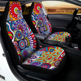 Mandala Tile Bohemian Pattern Print Universal Fit Car Seat Covers 102422