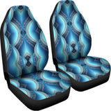Mandala Waves Bohemian Pattern Print Universal Fit Car Seat Covers 102422