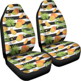 Mango Fruit Striped Pattern Print Universal Fit Car Seat Covers 102422