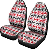 Maori Kowhaiwhai Pattern Print Universal Fit Car Seat Covers 102422