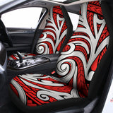 Maori Kowhaiwhai Tribal Polynesian Print Universal Fit Car Seat Covers 102422