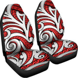 Maori Kowhaiwhai Tribal Polynesian Print Universal Fit Car Seat Covers 102422