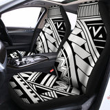 Maori Polynesian Tattoo Pattern Print Universal Fit Car Seat Covers 102422