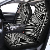 Maori Polynesian Tribal Tattoo Print Universal Fit Car Seat Covers 102422