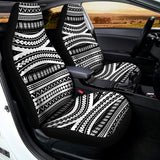 Maori Tattoo Polynesian Tribal Print Universal Fit Car Seat Covers 102422