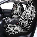 Maori Tribal Polynesian Tattoo Print Universal Fit Car Seat Covers 102422