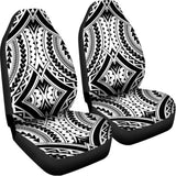 Maori Tribal Polynesian Tattoo Print Universal Fit Car Seat Covers 102422