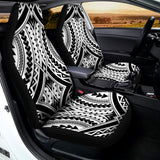 Maori Tribal Polynesian Tattoo Print Universal Fit Car Seat Covers 102422