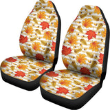 Maple And Oak Pattern Print Universal Fit Car Seat Covers 102422