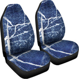 Marble Denim Jeans Pattern Print Universal Fit Car Seat Covers 102422