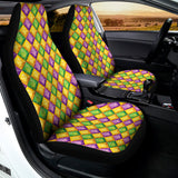 Mardi Gras Diamond Pattern Print Universal Fit Car Seat Covers 102422