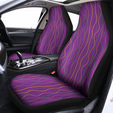 Mardi Gras Dot Pattern Print Universal Fit Car Seat Covers 102422