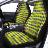 Mardi Gras Fat Tuesday Pattern Print Universal Fit Car Seat Covers 102422