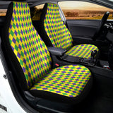 Mardi Gras Fat Tuesday Pattern Print Universal Fit Car Seat Covers 102422