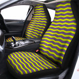 Mardi Gras Fat Tuesday Zigzag Print Universal Fit Car Seat Covers 102422