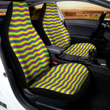 Mardi Gras Fat Tuesday Zigzag Print Universal Fit Car Seat Covers 102422