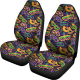 Mardi Gras Festival Pattern Print Universal Fit Car Seat Covers 102422