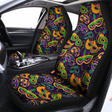 Mardi Gras Festival Pattern Print Universal Fit Car Seat Covers 102422