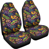 Mardi Gras Festival Pattern Print Universal Fit Car Seat Covers 102422