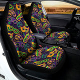 Mardi Gras Festival Pattern Print Universal Fit Car Seat Covers 102422