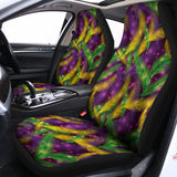 Mardi Gras Palm Leaf Pattern Print Universal Fit Car Seat Covers 102422