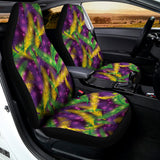 Mardi Gras Palm Leaf Pattern Print Universal Fit Car Seat Covers 102422