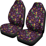 Mardi Gras Party Pattern Print Universal Fit Car Seat Covers 102422