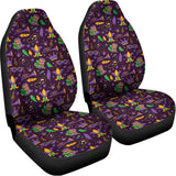 Mardi Gras Party Pattern Print Universal Fit Car Seat Covers 102422