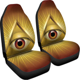 Masonic Eye Sight Print Universal Fit Car Seat Covers 102422