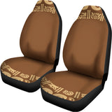 Mayan Circle Symbol Print Universal Fit Car Seat Covers 102422