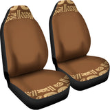 Mayan Circle Symbol Print Universal Fit Car Seat Covers 102422