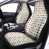 Merry Christmas Dots Pattern Print Universal Fit Car Seat Covers 102422