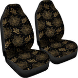 Merry Christmas Poinsettia Pattern Print Universal Fit Car Seat Covers 102422