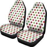 Merry Christmas Polka Dot Pattern Print Universal Fit Car Seat Covers 102422