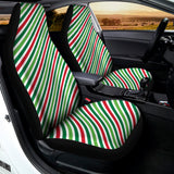 Merry Christmas Stripes Pattern Print Universal Fit Car Seat Covers 102422