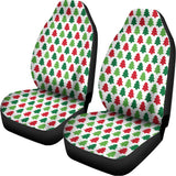 Merry Christmas Tree Pattern Print Universal Fit Car Seat Covers 102422