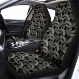 Metal Chainmail Pattern Print Universal Fit Car Seat Covers 102422