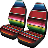 Mexican Serape Blanket Pattern Print Universal Fit Car Seat Covers 102422